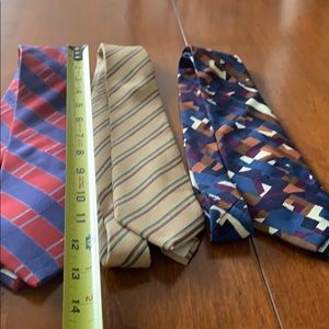 Three designer ties